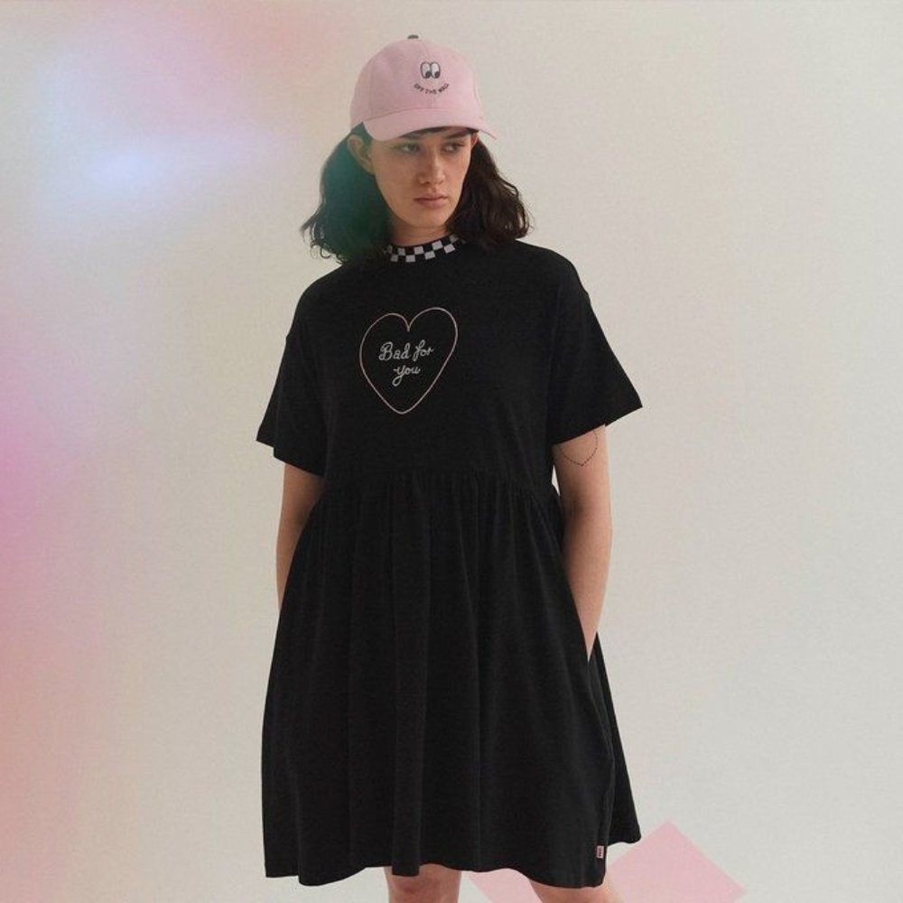 Vans x Lazy Oaf Bad for You Dress NWOT Large